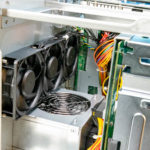 QNAP TVS H1288X Internal PSU Side 3 With Fans