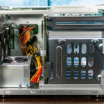QNAP TVS H1288X Internal View PSU Side