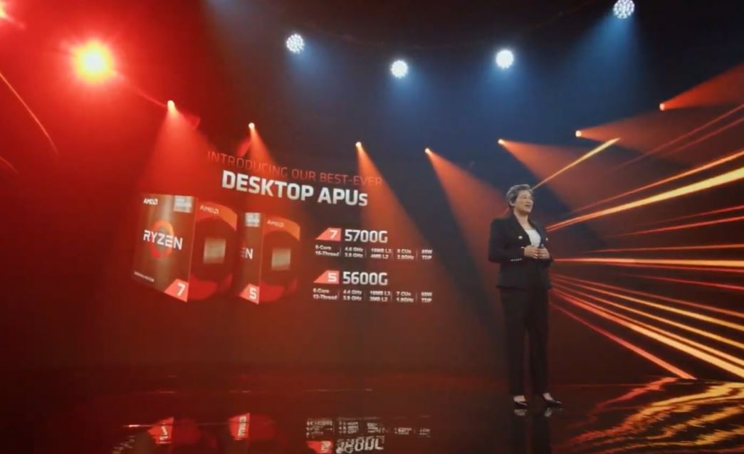 AMD Computex 2021 Ryzen 5700G And 5600G 8C 8GC 6C 7GC