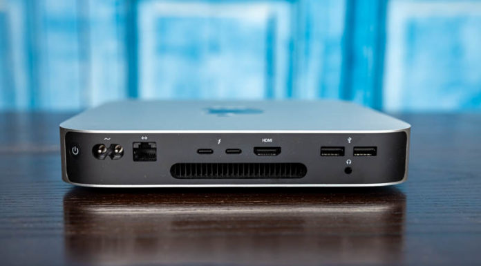 Apple Mac Mini M1 10GbE Gets 10Gbase-T Apple Mac Mini M1 Rear