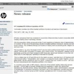 HP EDS Merger PR