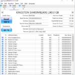 Kingston SA400 240GB CrystalDiskInfo