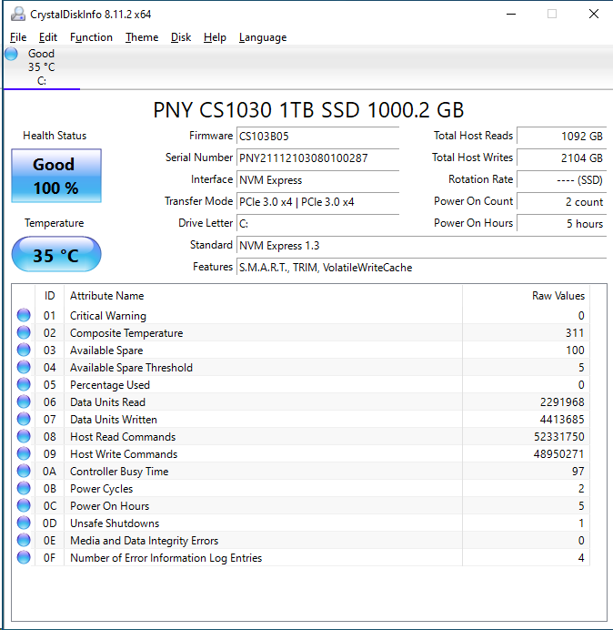 PNY CS1030 1TB M.2 NVMe SSD Review - ServeTheHome