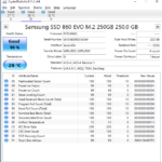 Samsung 860 EVO 250GB CrystalDiskInfo