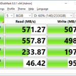 Samsung 860 EVO 250GB CrystalDiskMark 8GB