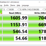 Toshiba BG3 256GB CrystalDiskMark 8GB