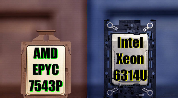 Intel Xeon Gold 6314U v AMD EPYC 7543P the 1S 32-core Options AMD EPYC 7543P V Intel Xeon 6314U Cover Web