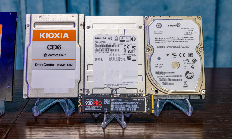 Kioxia CD6 PX02 HDD And M2