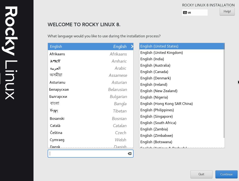 Rocky Linux 8.4 Installer