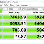 ADATA XPG Gammix S70 1TB CrystalDiskMark 1GB