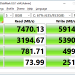 ADATA XPG Gammix S70 1TB CrystalDiskMark 8GB