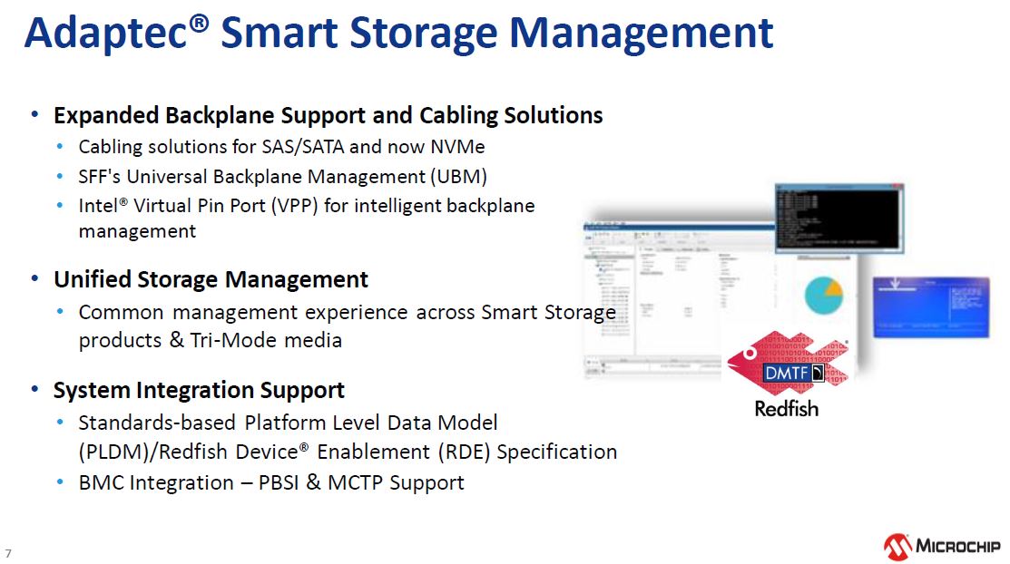 Microchip NVMe And 24G SAS Tri Mode RAID And HBA Management