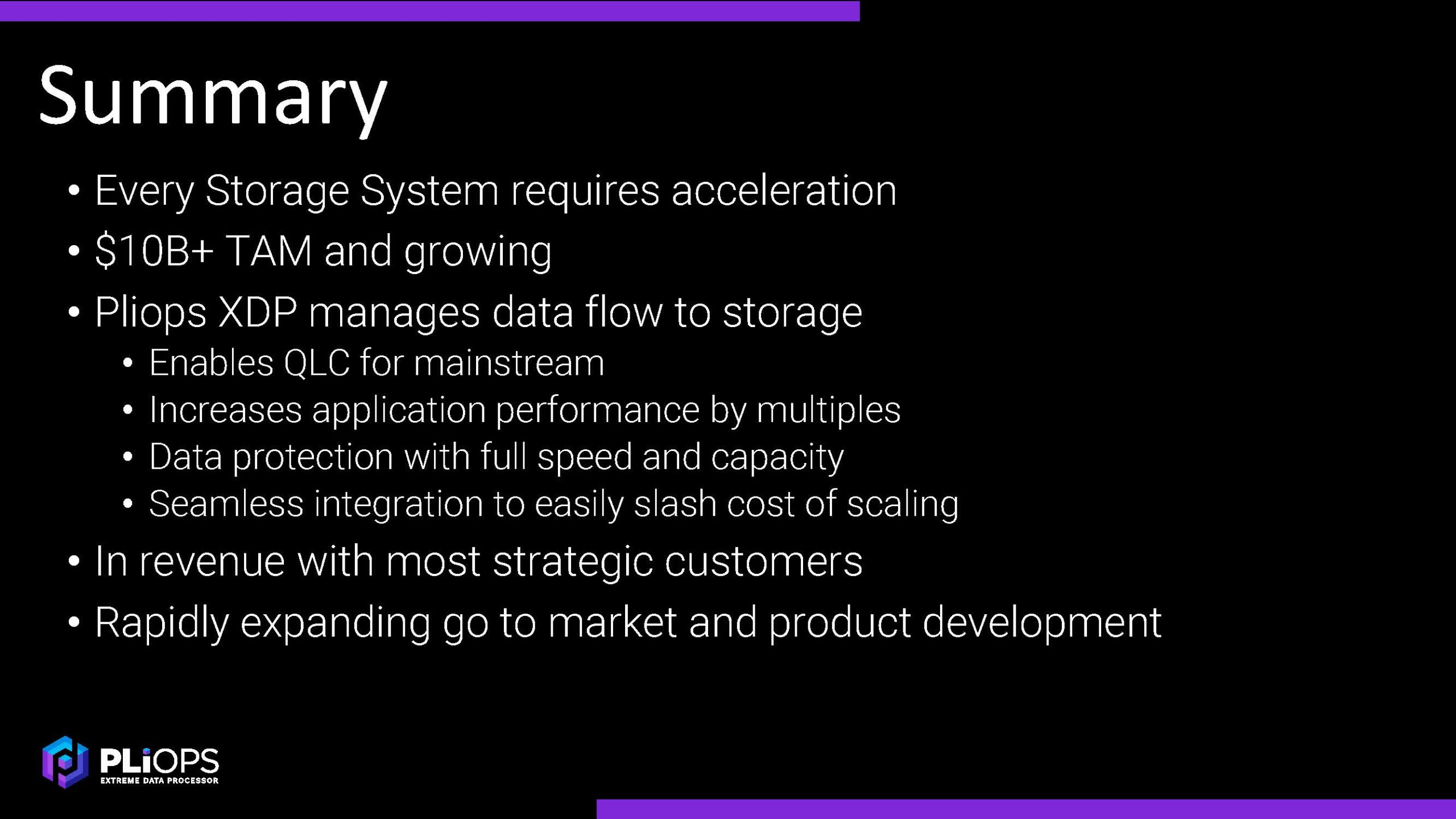 Pliops XDP Summary