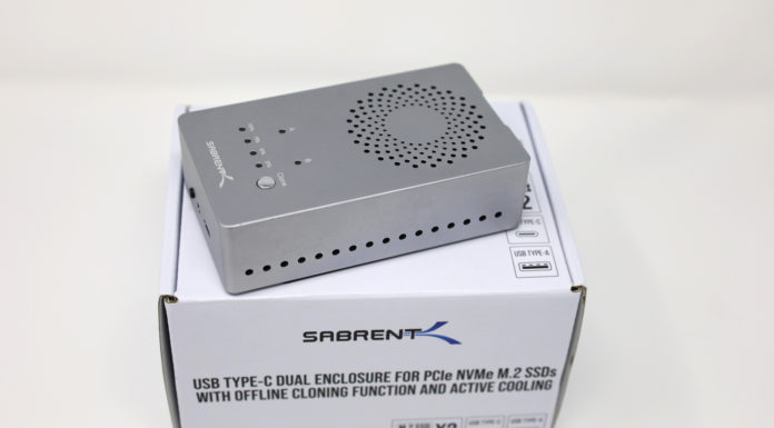 Sabrent EC-SSD2 Dual-Bay NVMe M.2 Enclosure Review Sabrent EC SSD2 With Box