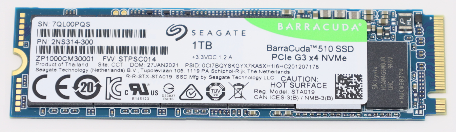 Seagate Barracuda 510 1TB Front