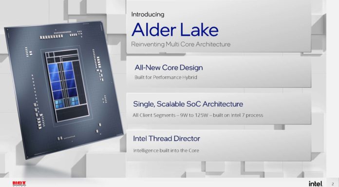 Intel Alder Lake Hybrid Processor at Hot Chips 33 HC33 Intel Alder Lake Summary