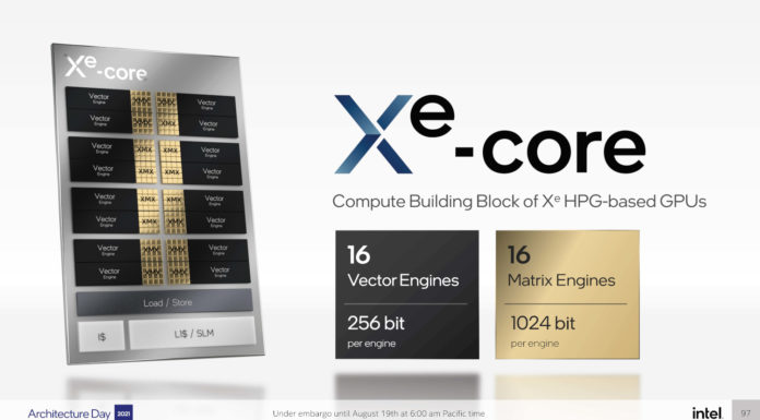 Intel Arc Alchemist GPU Architecture Day 2021 Discussion Intel Arc Xe Core