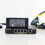 Netgear GS305P Front With Power Supply
