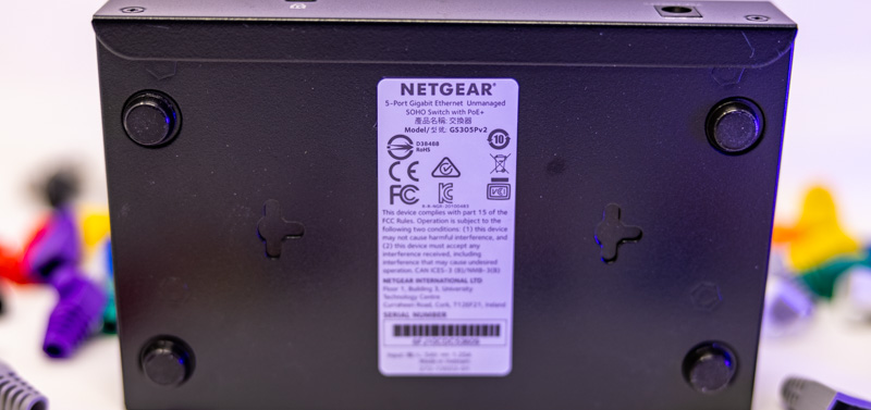 Netgear GS305P V2 63W Model Identification Sticker