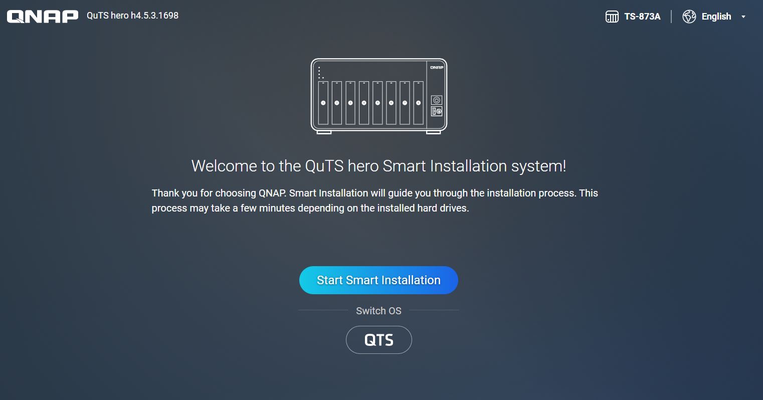 QNAP QuTS Hero Installation