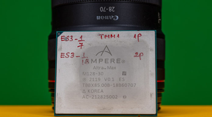 Ampere Altra Max M128-30 128 Core Arm CPU In the Wild Ampere Altra Max M128 30 Front Close