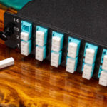 Fiber Optic Cassettes Lower Cost 24x LC Cassette Front With Dust Cover Out