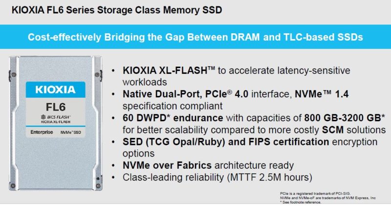 Kioxia FL6 Overview