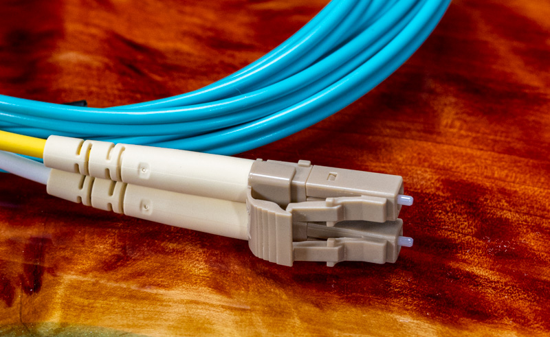 Multi Mode OM4 Fiber Optic Cable LC Connector