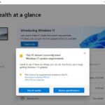 Microsoft Windows 11 PC Health Check No TPM 2.0
