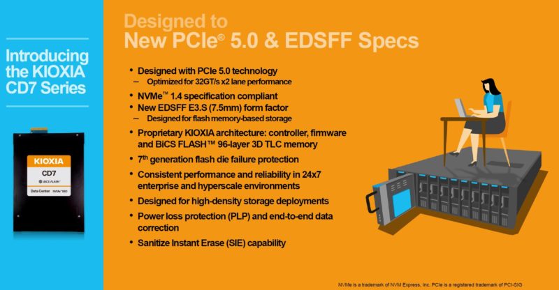 Kioxia CD7 EDSFF E3.S Overview 2