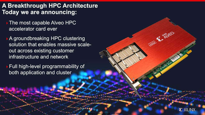 Xilinx Alveo U55C High Level Card