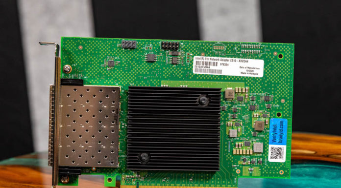 Intel E810-XXVDA4 Quad Port 25GbE NIC Mini-Review Intel E810 XXVDA4 Front