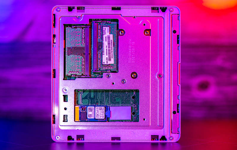 Lenovo IdeaCentre Mini 5i Memory And M.2 Side Overview