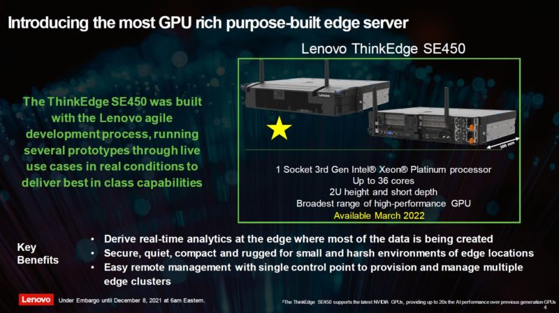 Lenovo ThinkEdge SE450 Overview 1