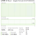 Seagate Firecuda 530 1TB Post Cache Write Speed