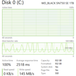 WD Black SN750 SE 1TB Post Cache Write Speed