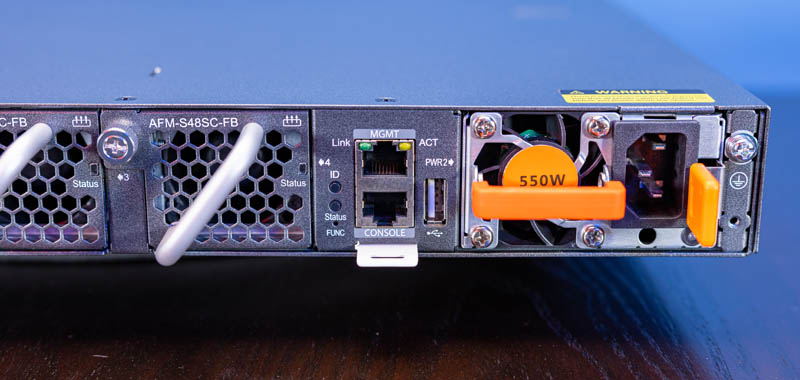 FS FS S5860 48SC Rear Management Console USB Service Tag