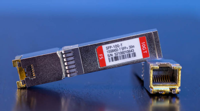 FS SFP-10G-T Review – Another SFP+ to 10Gbase-T Option FS SFP 10G T Label And Port