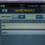 Fluke FiberInspector Pro FI 3000 Versiv 2 Save Result