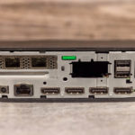 HP T740 Thin Client Rear With 25GbE NIC No Cover