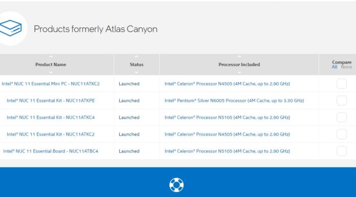 Intel Atlas Canyon NUCs with Jasper Lake Launched Intel Atlas Canyon NUC Launched Status