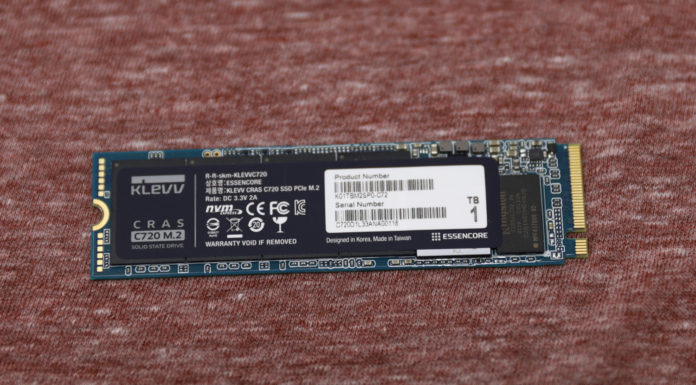 KLEVV CRAS C720 1TB NVMe SSD Review KLEVV CRAS C720 1TB