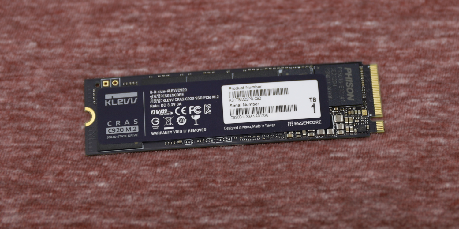 KLEVV CRAS C920 1TB PCIe Gen4 NVMe SSD Review - ServeTheHome