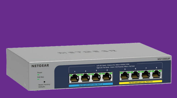 Netgear MS108EUP Silent 8-port Switch Brings 2.5GbE and 60W PoE Netgear MS108EUP Cover