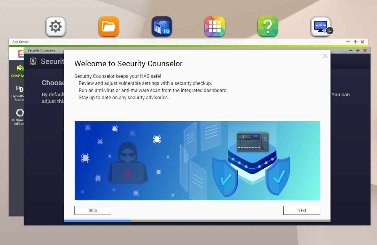 QNAP Security Counselor Not Installed In App Center