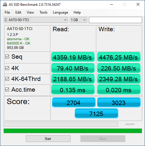 ADATA XPG ATOM 50 1TB ASSSD 1GB