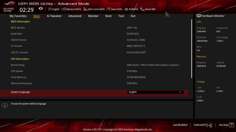 ASUS ROG STRIX B550 I Gaming AMD Ryzen 7 PRO 4750GE From HP EliteDesk 805 G6 ROG Firmware