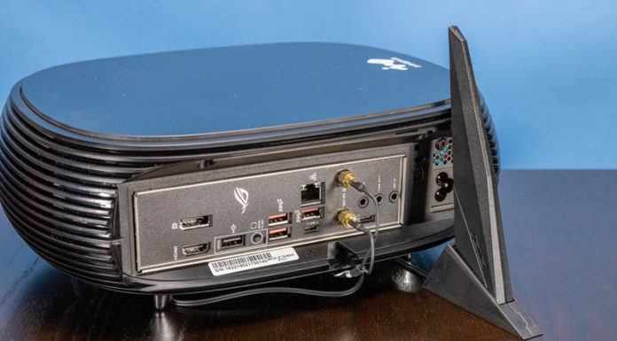 ASUS ROG STRIX B550-I mITX AMD Ryzen AM4 Motherboard Overview ASUS ROG STRIX B550 I Gaming Rear IO Plate And WiFi