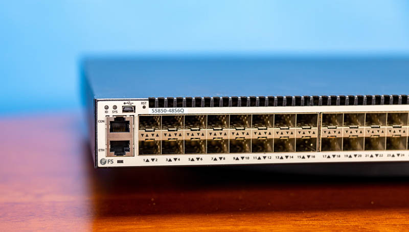 FS 5850 48S6Q Switch Console And Management With SFP
