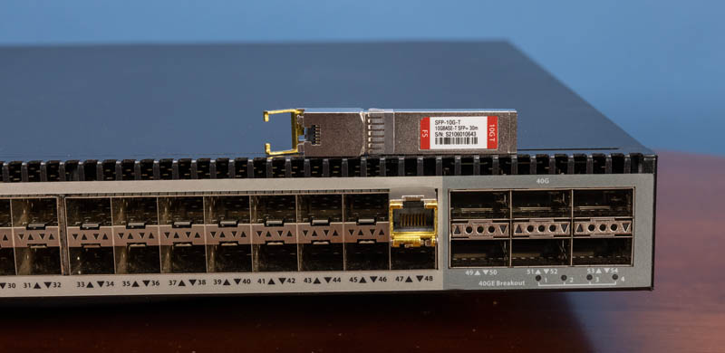 FS 5850 48S6Q With SFP 10G T Installed